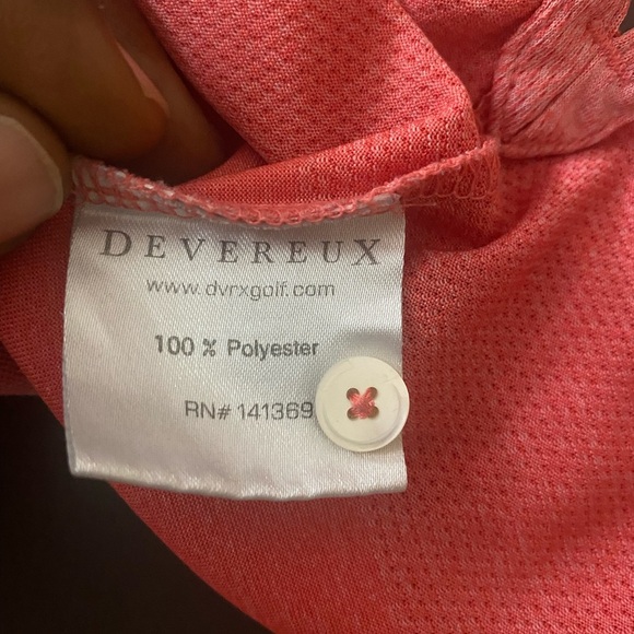 Devereux Striped Polo Golf Shirt Mens Large.in Excellent Condition - Picture 9 of 10